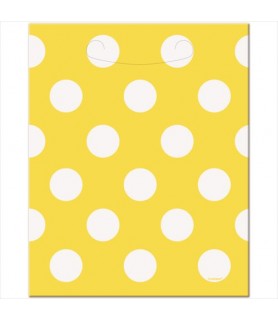 Yellow Polka Dots Favor Bags (8ct)