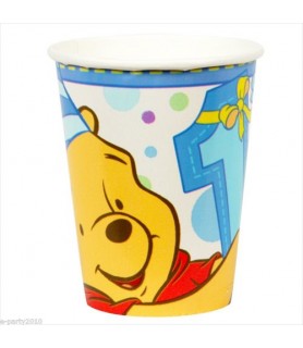 Winnie the Pooh Boy's 1st Birthday 9oz Paper Cups (8ct)