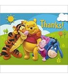 Winnie The Pooh and Friends Thank You Notes w/ Env. (8ct)