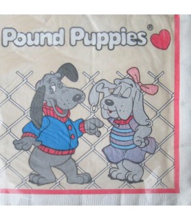 Pound Puppies Vintage 1986 Lunch Napkins (16ct)