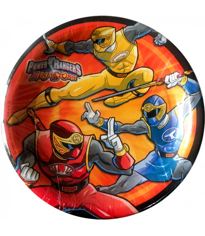 Power Rangers Vintage 2003 'Ninja Storm' Small Paper Plates (8ct)