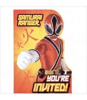 Power Rangers Samurai Invitations w/ Env. (8ct)
