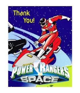 Power Rangers Vintage 1998 'Space' Thank You Notes w/ Envelopes (8ct)