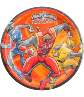 Power Rangers Vintage 2003 'Ninja Storm' Large Paper Plates (8ct)