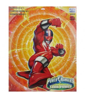 Power Rangers Vintage 2001 'Time Force' Cutout Decorations (3ct)
