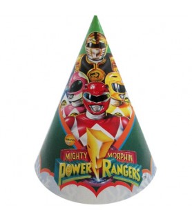 Power Rangers Vintage 1993 'Mighty Morphin' Cone Hats (8ct)