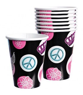 Princess Rocker 9oz Paper Cups (8ct)