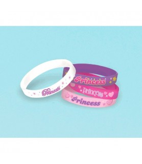 Princess Rubber Bracelets (4ct)