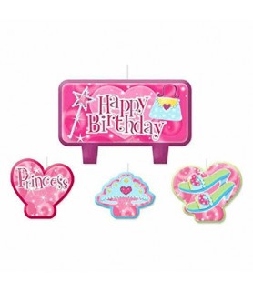 Princess Party Mini Candle Set (4pc)