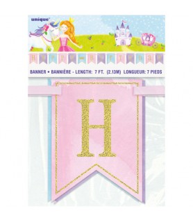 Magical Princess Glitter Pennant Banner (1ct)