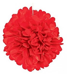 Red Apple Large 16" Decorative Puff Ball (1ct)