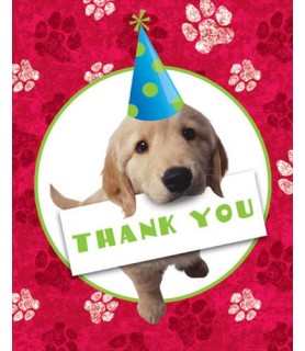 Puppy Party Thank You Notes w/ Env. (8ct)