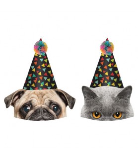 Over the Hill 'Party Animal' Cone Hats (8ct)