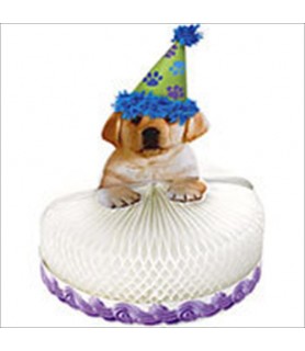 Puppy Party Stand Up Honeycomb Centerpiece (1ct)