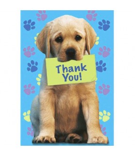 Puppy Party Thank You Note Set w/ Envelopes (8ct)