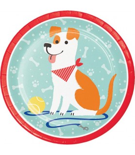 Dog Party Large Paper Plates (8ct)
