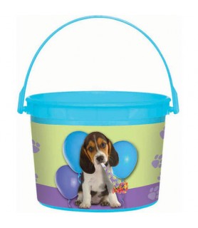 Puppy Party Plastic Favor Container (1ct)