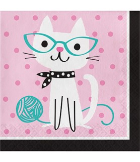 Kitten Party 'Purr-fect' Lunch Napkins (16ct)