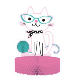 Kitten Party 'Purr-fect' Honeycomb Centerpiece (1ct)