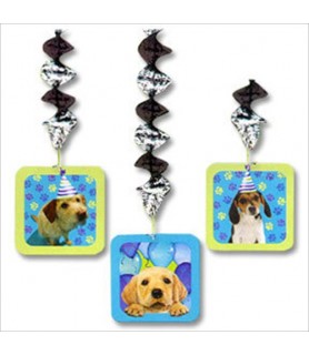 Puppy Party Dangling Decorations (3ct)