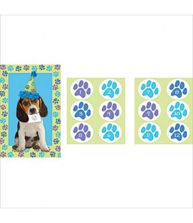 Puppy Party Blue Game Poster (1ct)