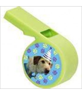 Puppy Party Plastic Whistles / Favors (6ct)