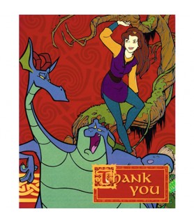 Quest for Camelot Vintage 1998 Thank You Notes w/ Envelopes (8ct)