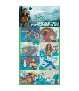 Disney Raya and the Last Dragon Lenticular Stickers / Favors (16ct)