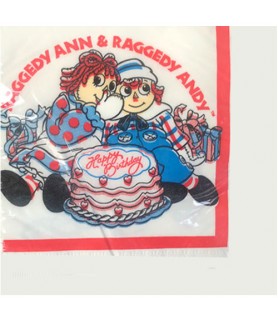 Raggedy Ann and Andy Vintage 1988 Happy Birthday Lunch Napkins (16ct)