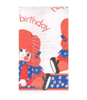 Raggedy Ann Vintage 1970s Paper Table Cover (1ct)