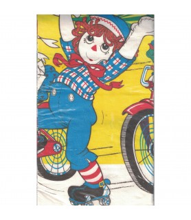 Raggedy Ann and Andy Vintage 1978 'Freewheeling Fun' Paper Tablecover (1ct)
