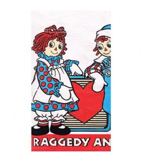 Raggedy Ann and Andy Vintage 1988 Paper Tablecover (1ct)