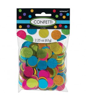 Multi-Colored Bright Rainbow Glitter Confetti (2.25oz)