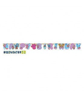 Rainbow Butterfly Unicorn Kitty Jumbo Letter Banner Kit (1ct)
