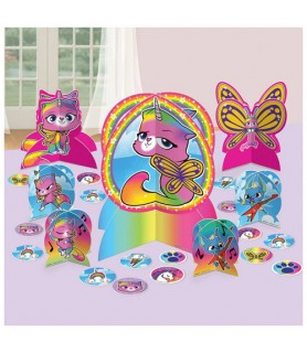 Rainbow Butterfly Unicorn Kitty Table Decorating Kit (31pc)