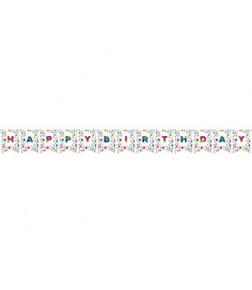Rainbow Foil Party Customizable Pennant Banner (9ft)