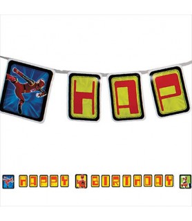 Power Rangers 'Red Ranger' Happy Birthday Banner (1ct)