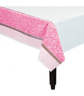 Religious 'Blessings Pink' Plastic Table Cover (1ct)