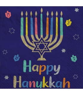 Religious 'Hanukkah Joy' Lunch Napkins Value Party Pack (40ct)
