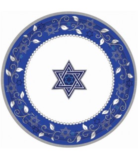 Religious 'Hanukkah' Small Paper Plates (8ct)