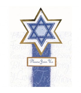 Religious 'Judaic' Novelty Invitations w/ Envelopes (8ct)