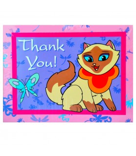 Sagwa the Chinese Siamese Cat Thank You Notes w/ Env. (8ct)