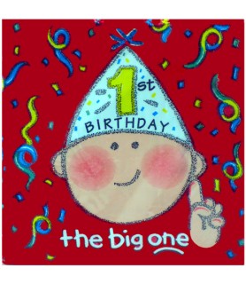 1st Birthday 'The Big One' Teddy Bear Lunch Napkins (16ct)