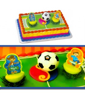 Maya and Miguel Soccer Ball Cake Topper Set (3pc)