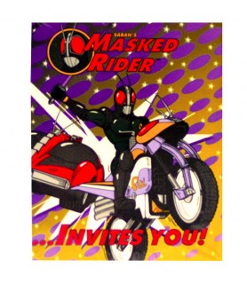 Masked Rider Invitations w/ Env. (8ct)
