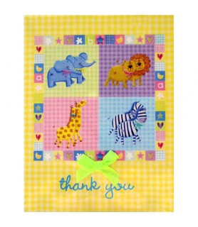 Noah's Ark Baby Shower Thank You Notes w/ Envelopes (8ct)