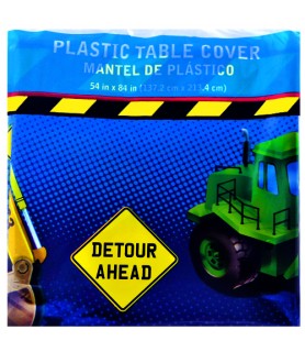 Construction Trucks Plastic Table Cover (1ct)