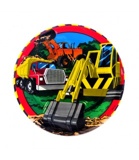 Construction 'Party Zone' Small Paper Plates (8ct)