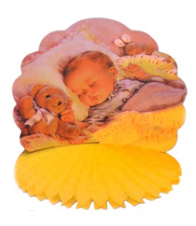Lullabye & Goodnight Baby Shower Honeycomb Centerpiece (1ct)