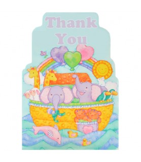 Noah's Ark Baby Shower Thank You Notes w/ Envelopes (8ct)